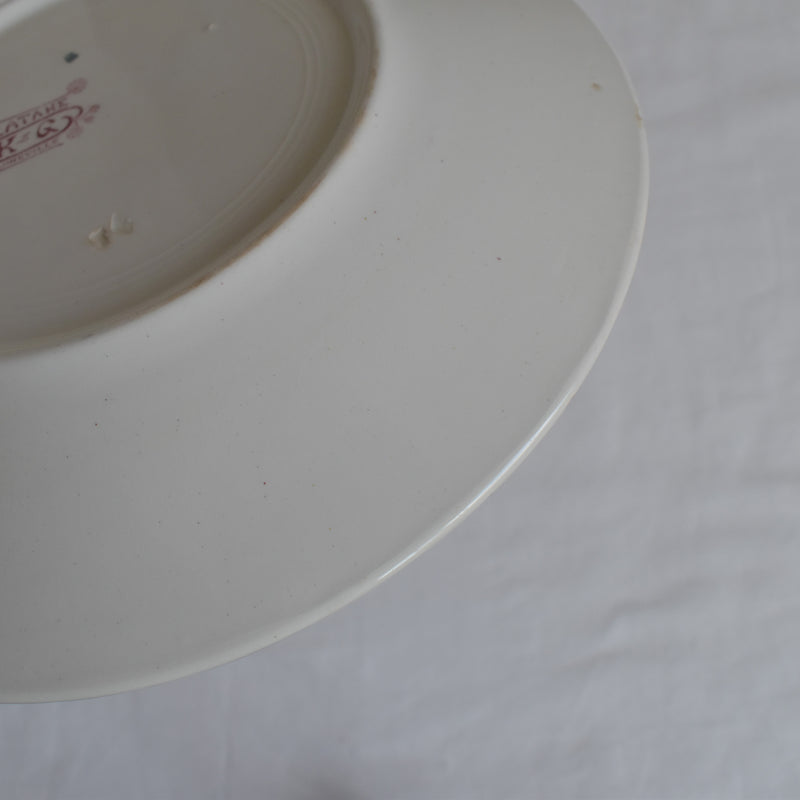 Antique Plate K&G Luneville Platane F
