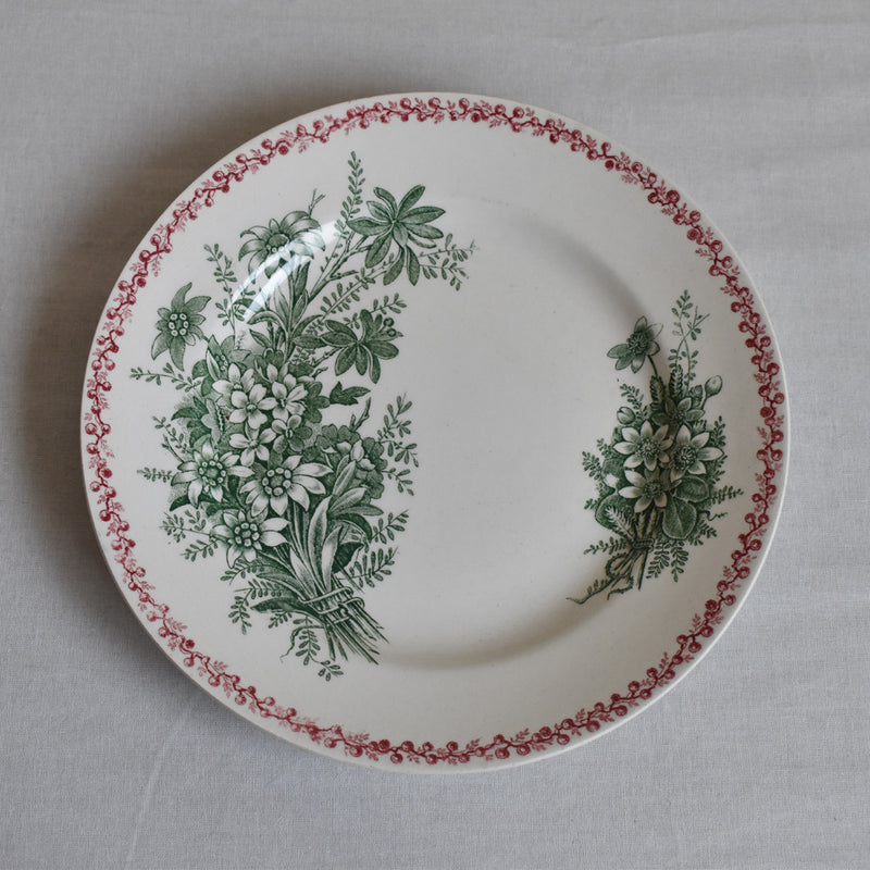 Antique deep plate BFK Bouquets