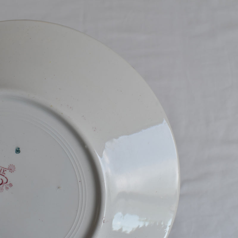Antique Plate K&G Luneville Platane F