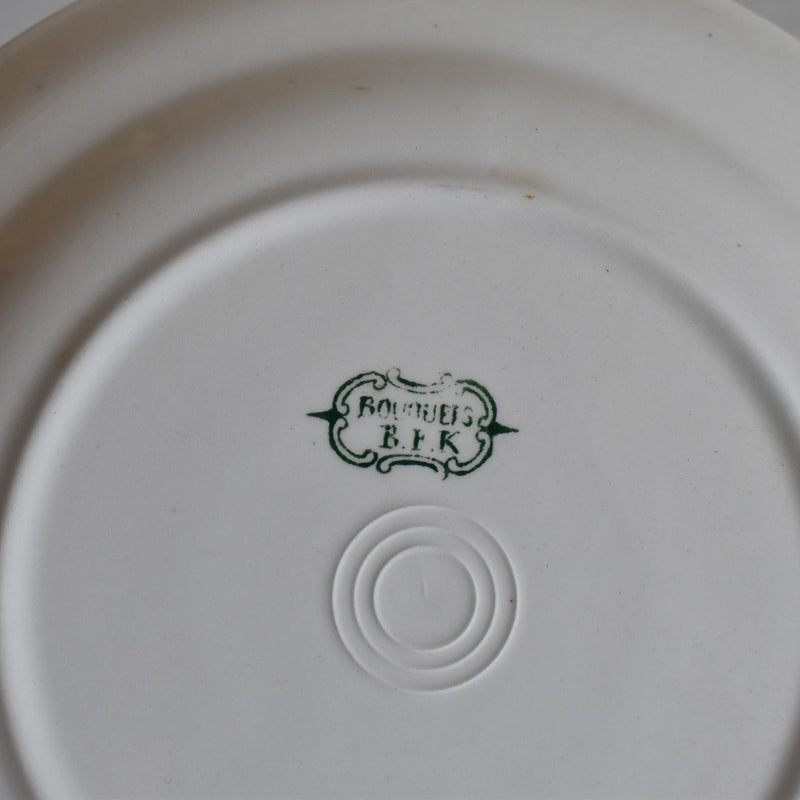 Antique deep plate BFK Bouquets