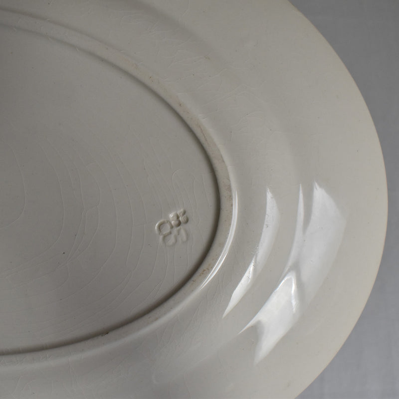 Antique Oval Platter, U&C Sarreguemines Geranium