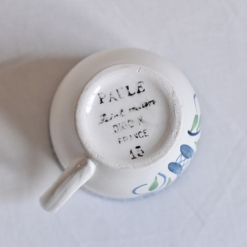 Vintage Digoin & Sarreguemines Cup Paule B