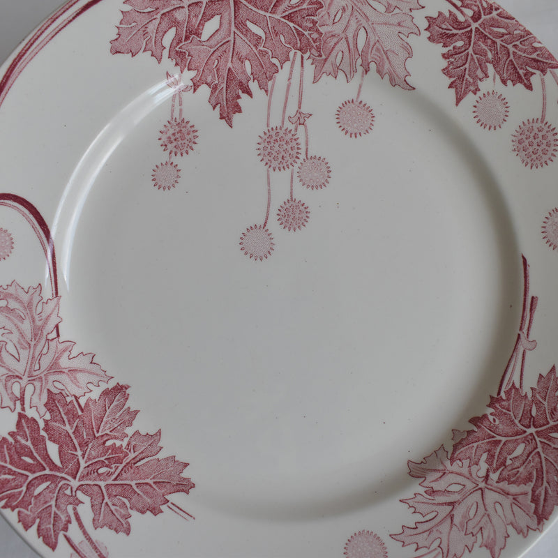 Antique Plate K&G Luneville Platane F