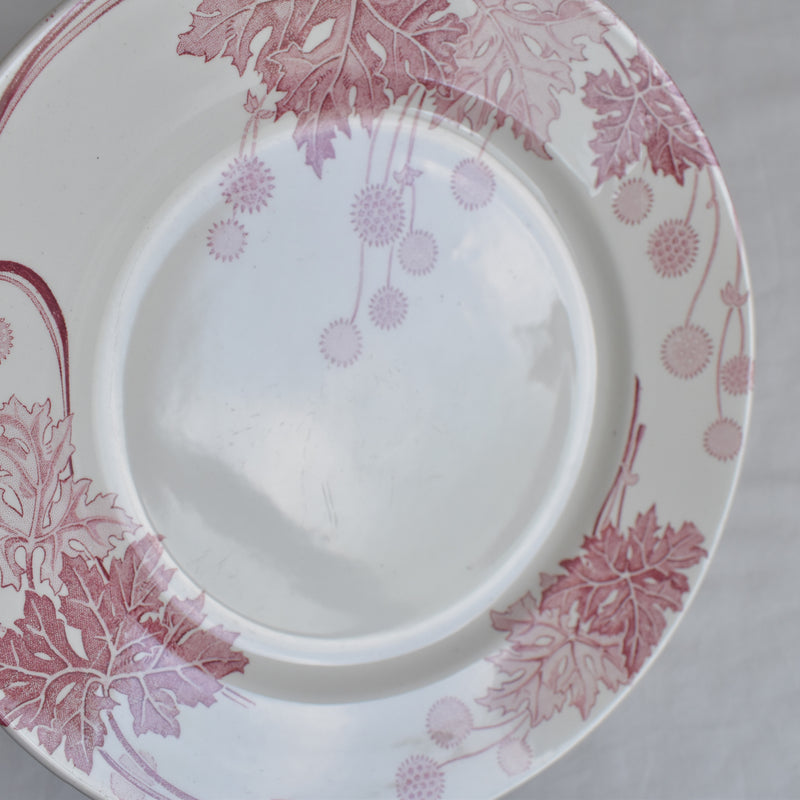 Antique Plate K&G Luneville Platane F