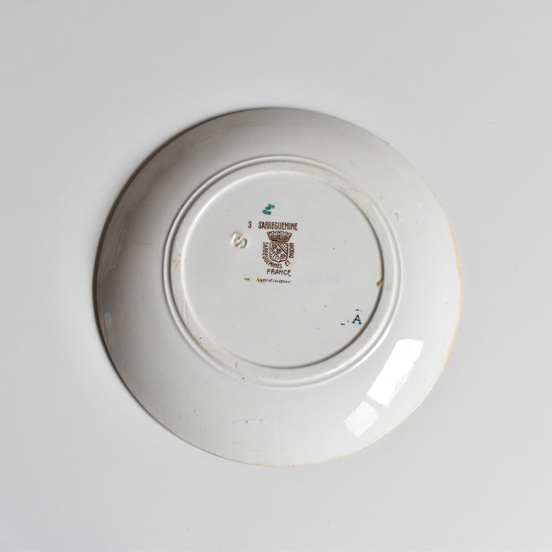 Antique saucer Sarreguemines Kyoto F