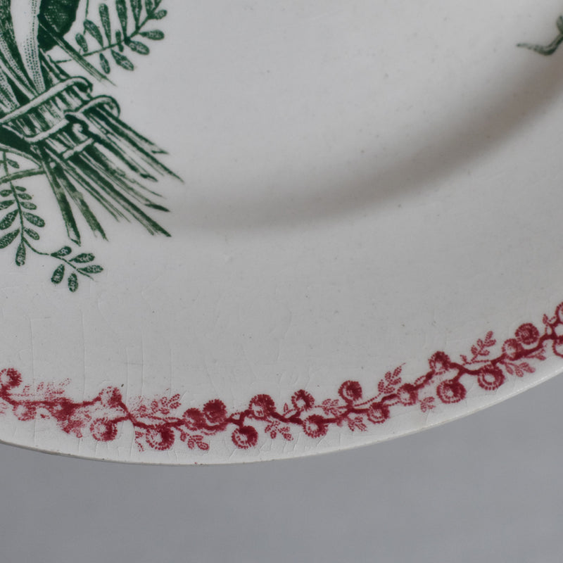 Antique deep plate BFK Bouquets