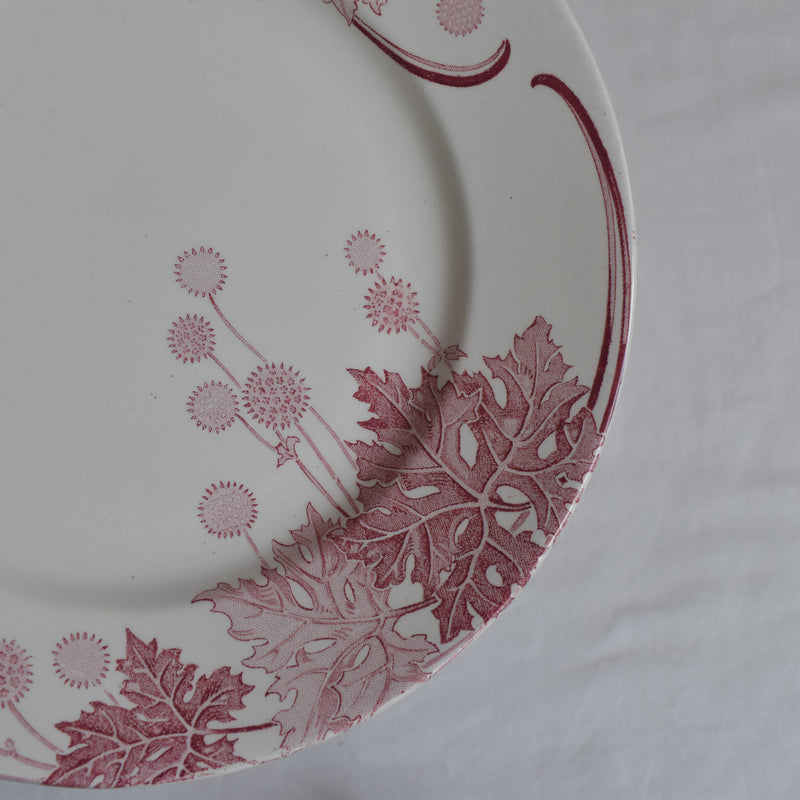 Antique Plate K&G Luneville Platane F