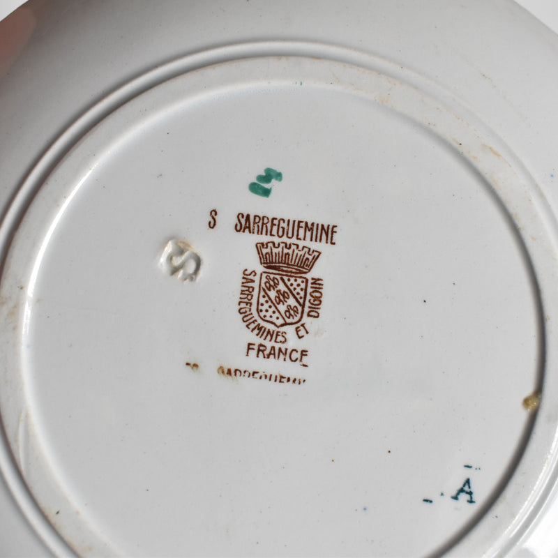 Antique saucer Sarreguemines Kyoto F
