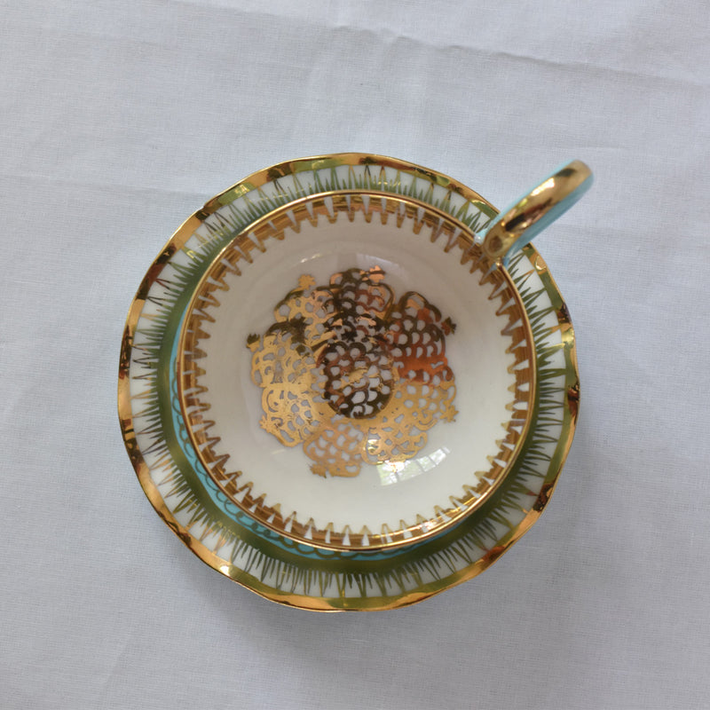 ア.ドラサンヴァル A.Dressinval コーヒーカップ＆ソーサー ライトブルー