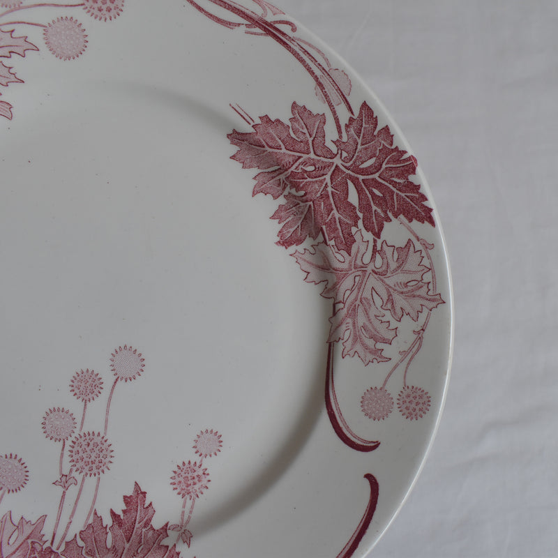 Antique Plate K&G Luneville Platane F