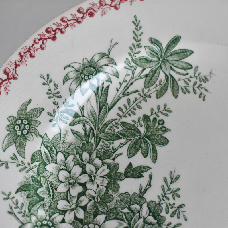 Antique deep plate BFK Bouquets