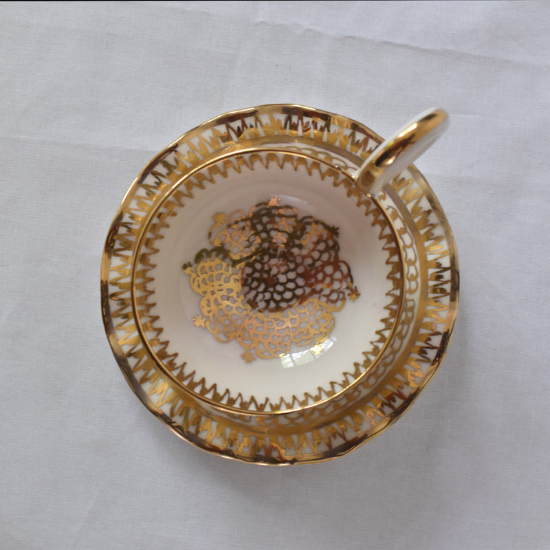 ア.ドラサンヴァル A.Dressinval コーヒーカップ＆ソーサー ホワイト