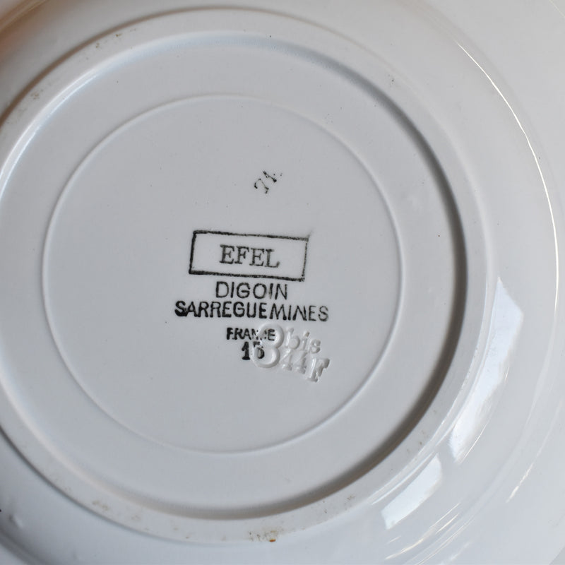 Vintage Deep Dish Digoin & Sarreguemines Efel A