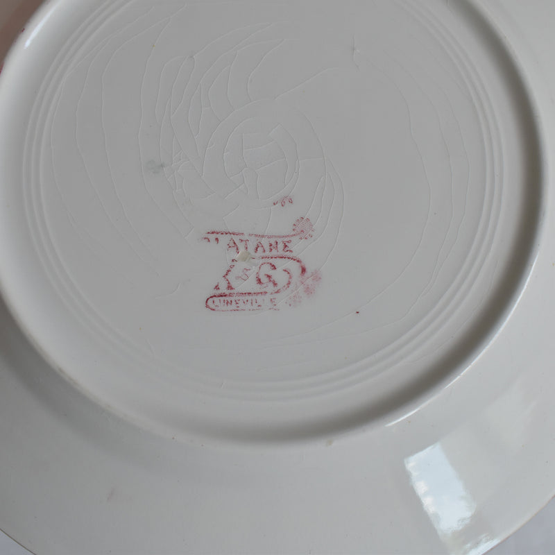 Antique Plate K&G Luneville Platane G