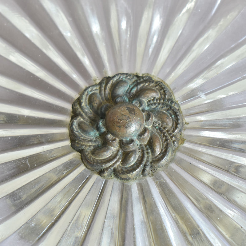 ガラス　ヴィンテージ　脚付きクープ