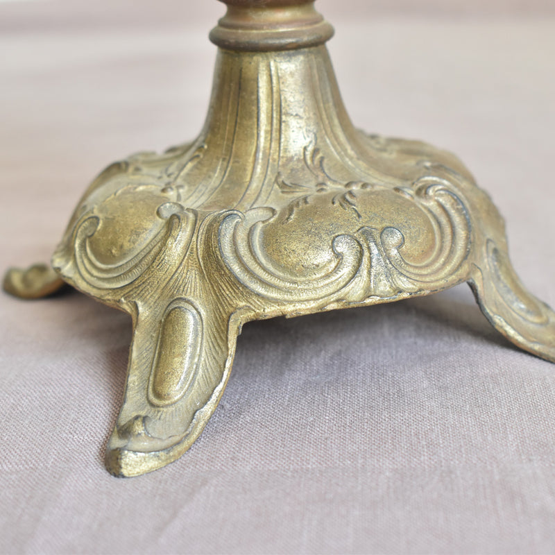 ガラス　ヴィンテージ　脚付きクープ