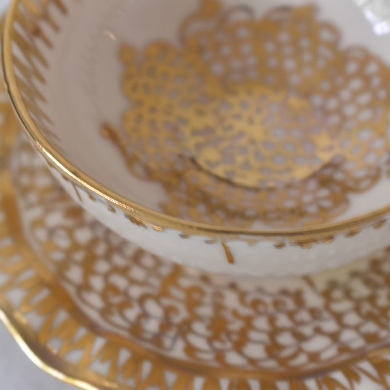 ア.ドラサンヴァル A.Dressinval コーヒーカップ＆ソーサー ホワイト