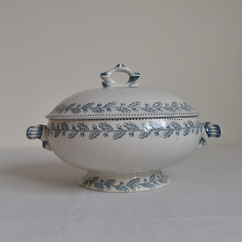 Antique Soup Tureen - U&C Sarreguemines - Chêne