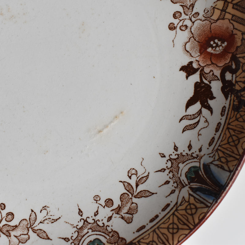 Antique saucer Sarreguemines Kyoto F