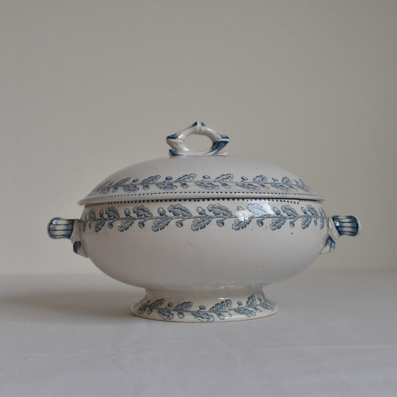 Antique Soup Tureen - U&C Sarreguemines - Chêne