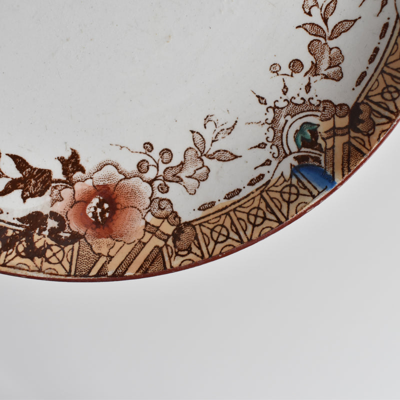 Antique saucer Sarreguemines Kyoto F