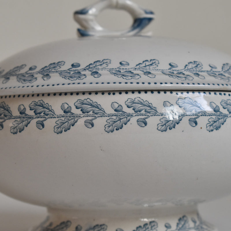 Antique Soup Tureen - U&C Sarreguemines - Chêne