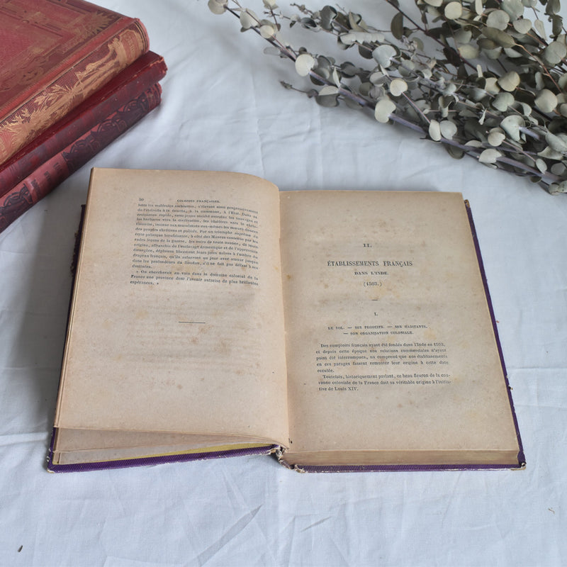 Antique book: Les Colonies Françaises