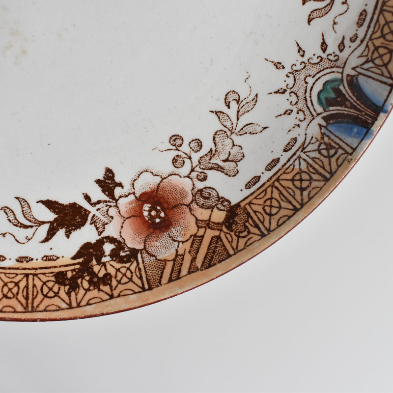Antique saucer Sarreguemines Kyoto F