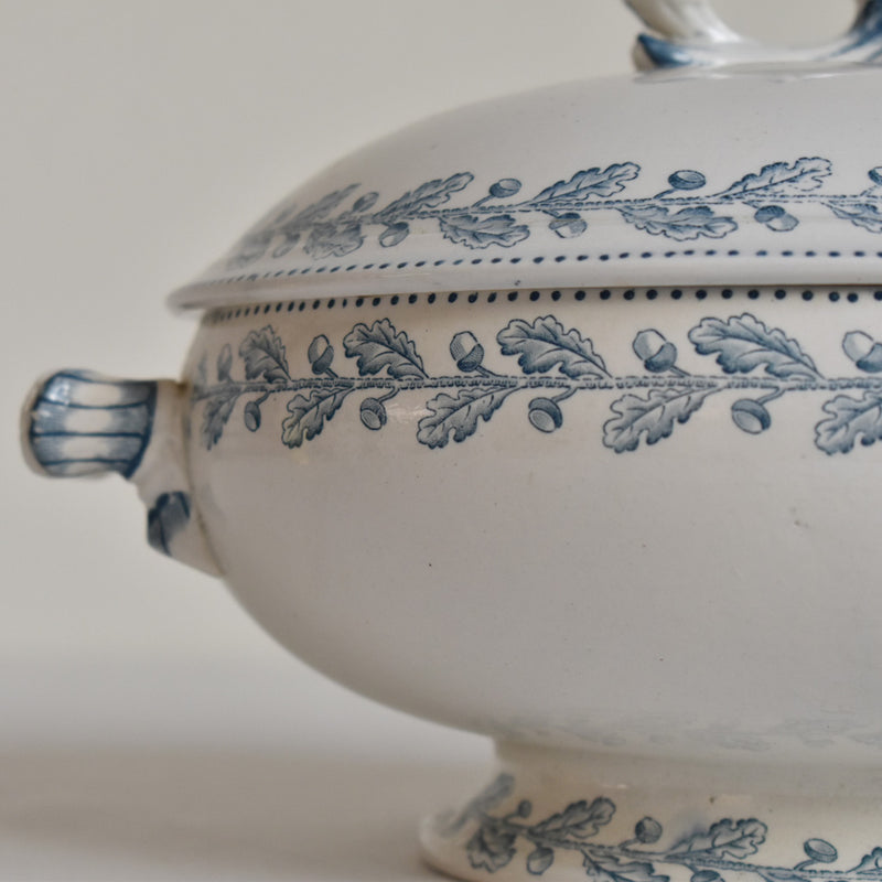 Antique Soup Tureen - U&C Sarreguemines - Chêne