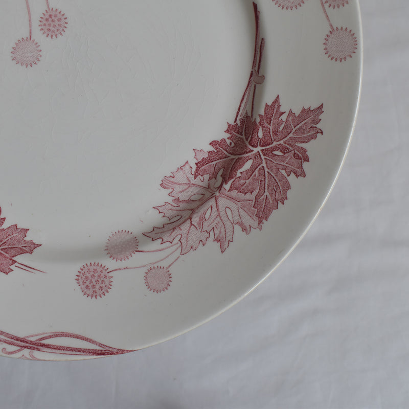 Antique Plate K&G Luneville Platane G