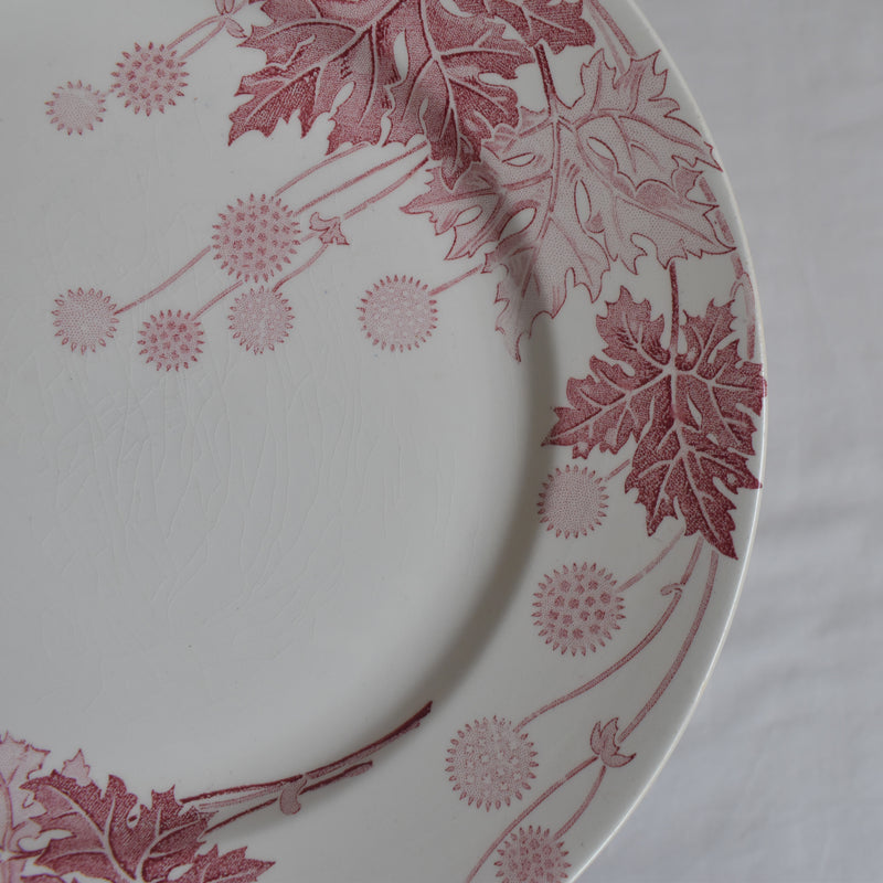 Antique Plate K&G Luneville Platane G