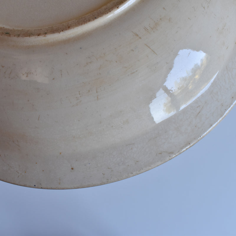 Antique deep dish large U&C Sarreguemines Moustiers