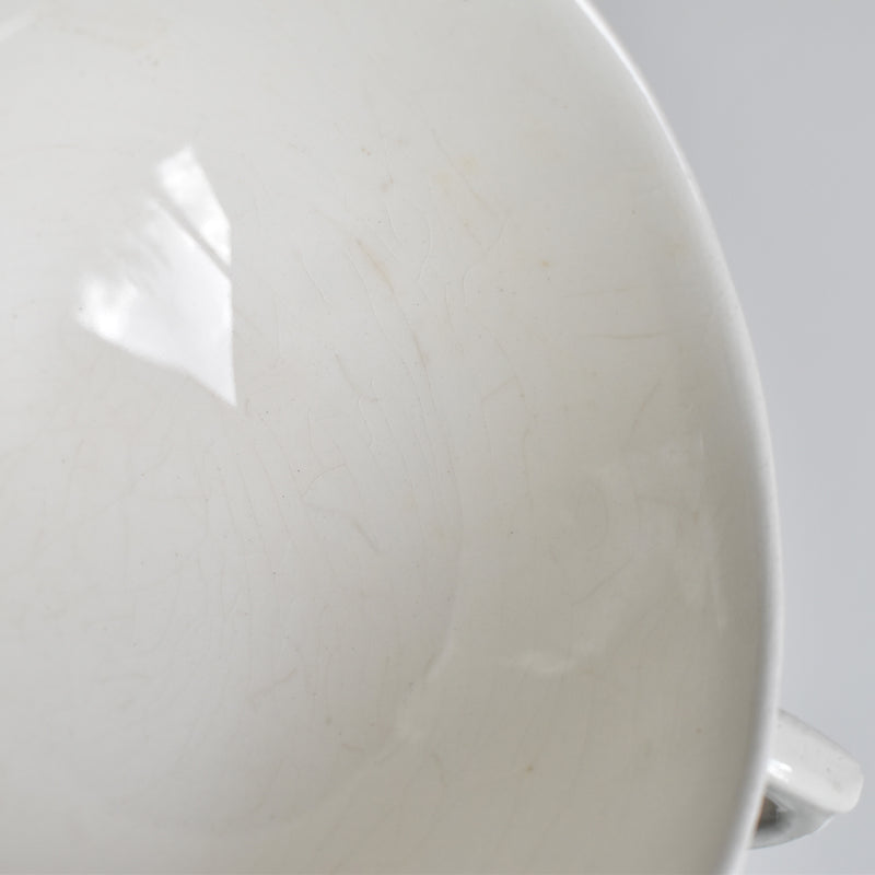 Vintage Chocolate Cup & Saucer, Gien Moustier Olerys B