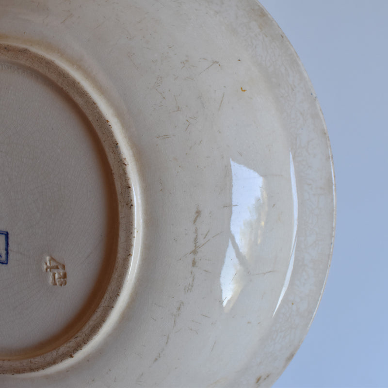 Antique deep dish large U&C Sarreguemines Moustiers