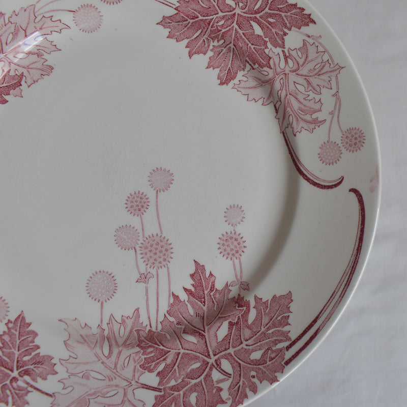 Antique Plate K&G Luneville Platane G