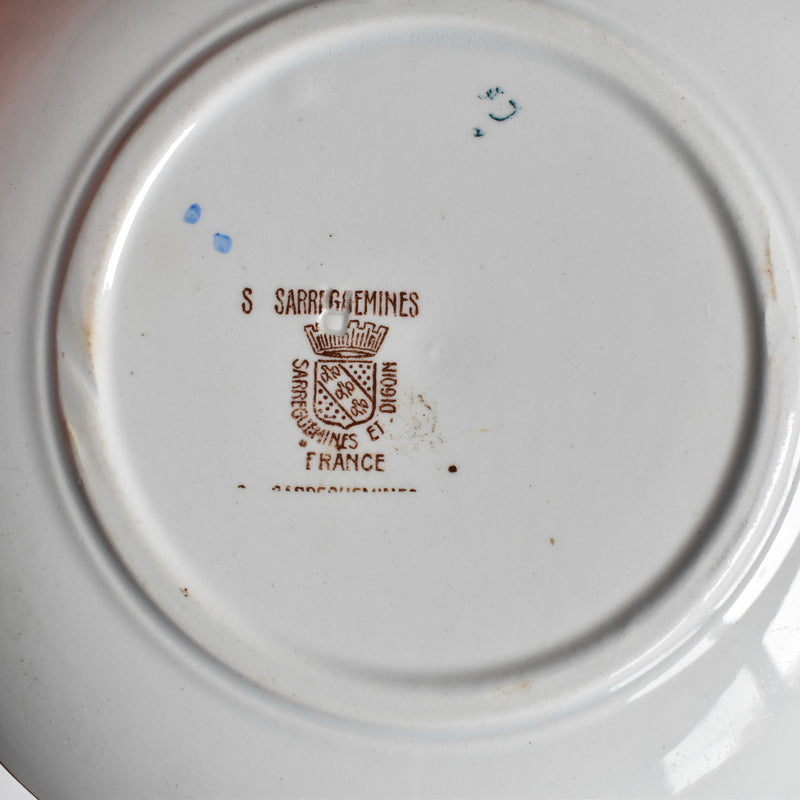 Antique Saucer Sarreguemines Kyoto G