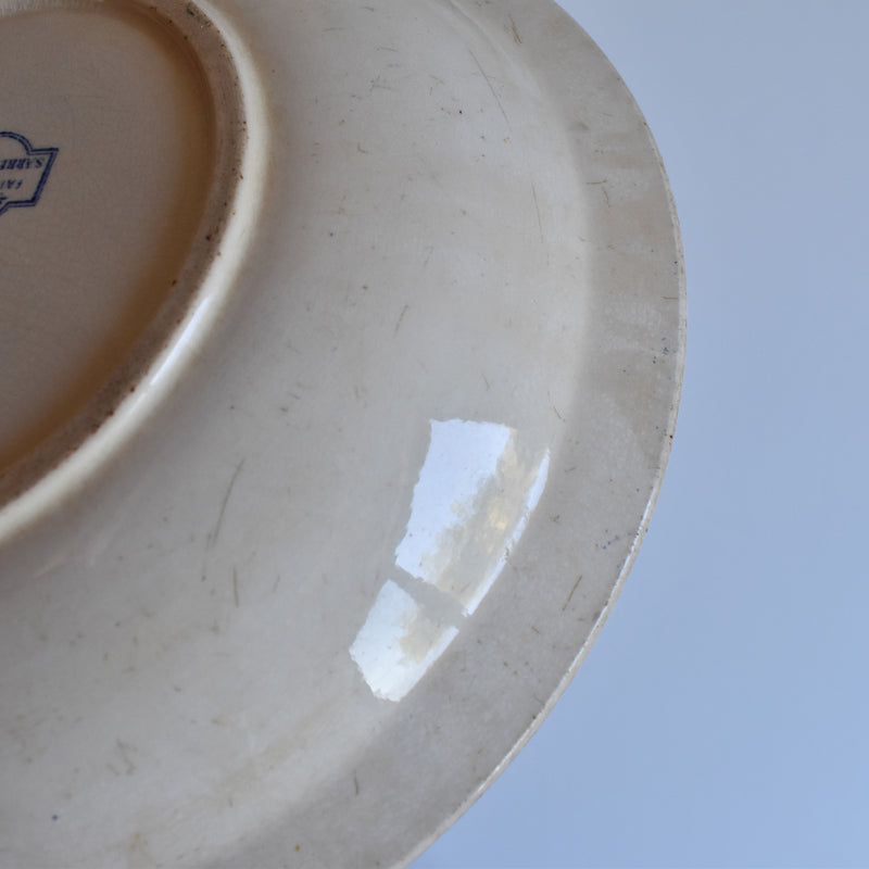 Antique deep dish large U&C Sarreguemines Moustiers
