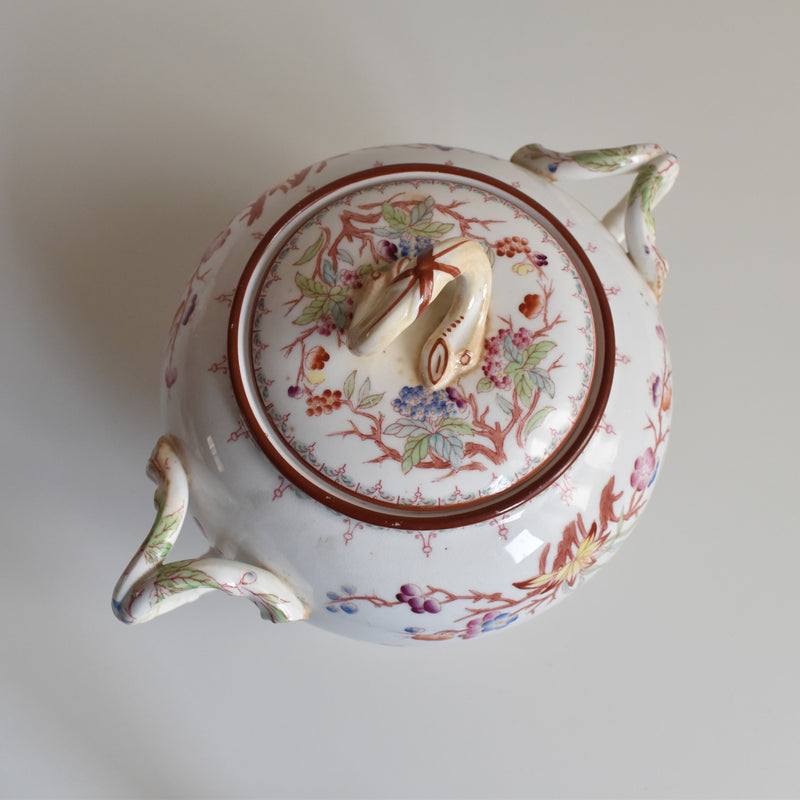 Antique Sugar Pot Sarreguemines Minton 252