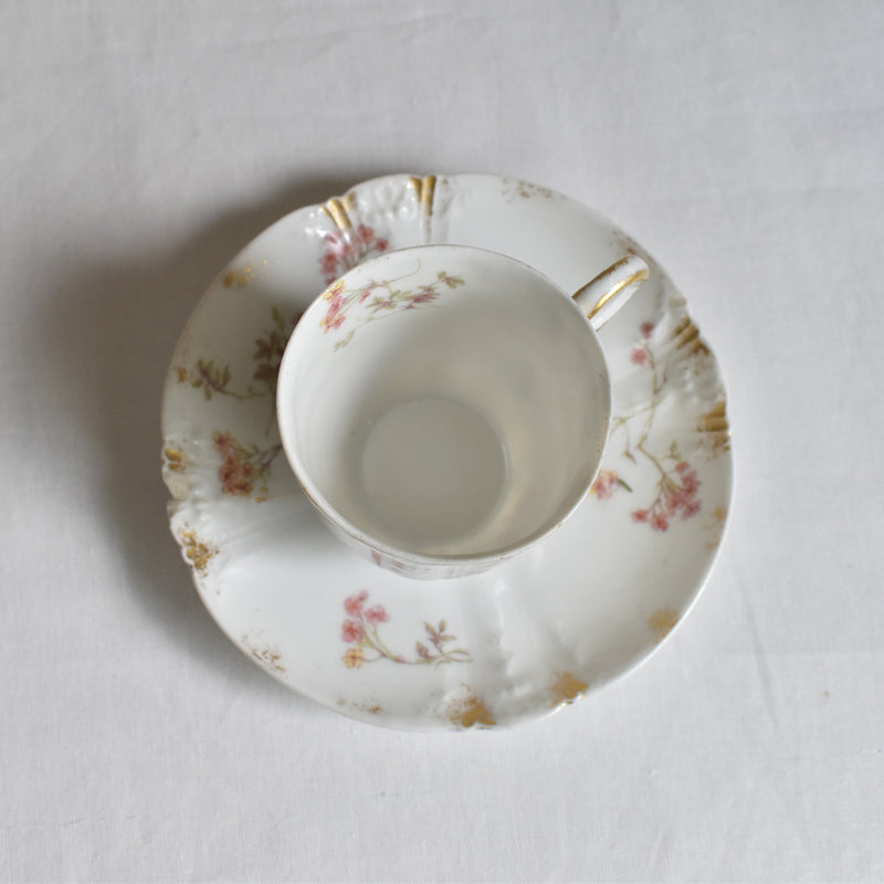 Antique Cup & Saucer CFH/GDM (Haviland) A