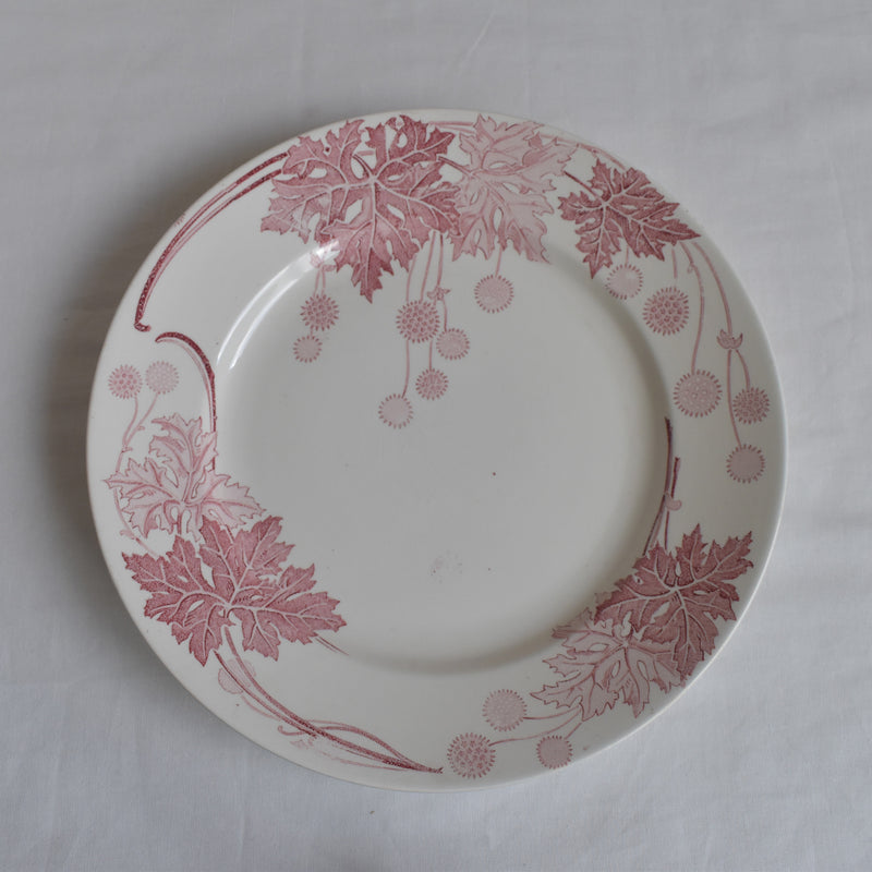 Antique Plate K&G Lunéville Platane H