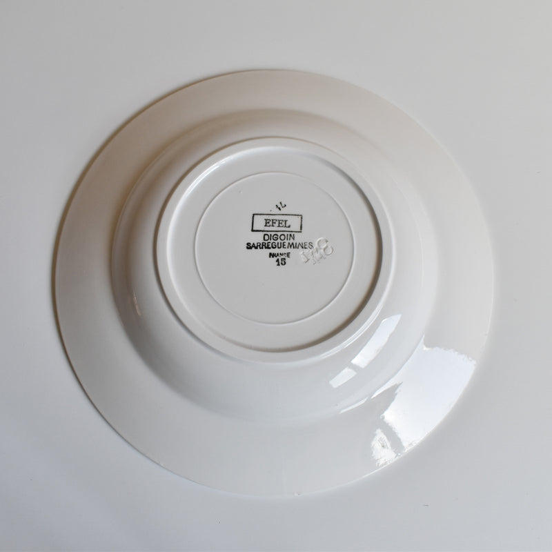 Vintage Deep Plate, Digoin & Sarreguemines, Efel B