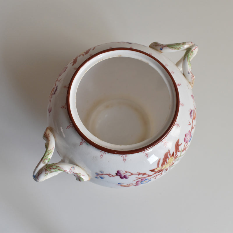 Antique Sugar Pot Sarreguemines Minton 252