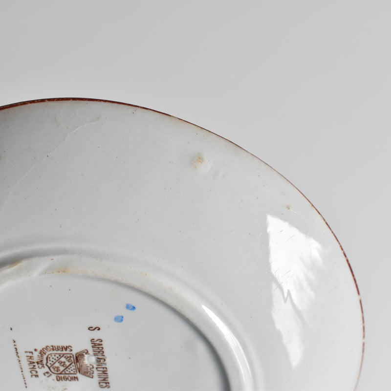 Antique Saucer Sarreguemines Kyoto G
