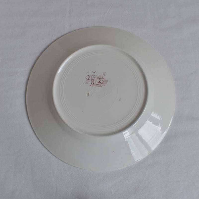 Antique Plate K&G Lunéville Platane H