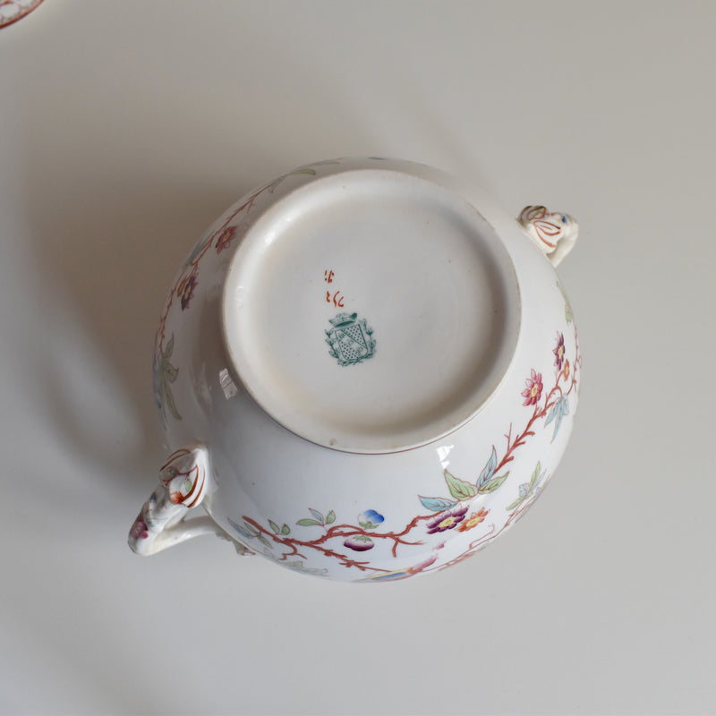 Antique Sugar Pot Sarreguemines Minton 252
