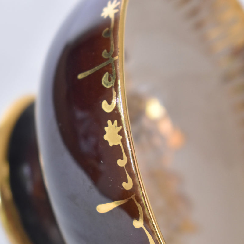 ア.ドラサンヴァル A.Dressinval コーヒーカップ＆ソーサー ブラウン