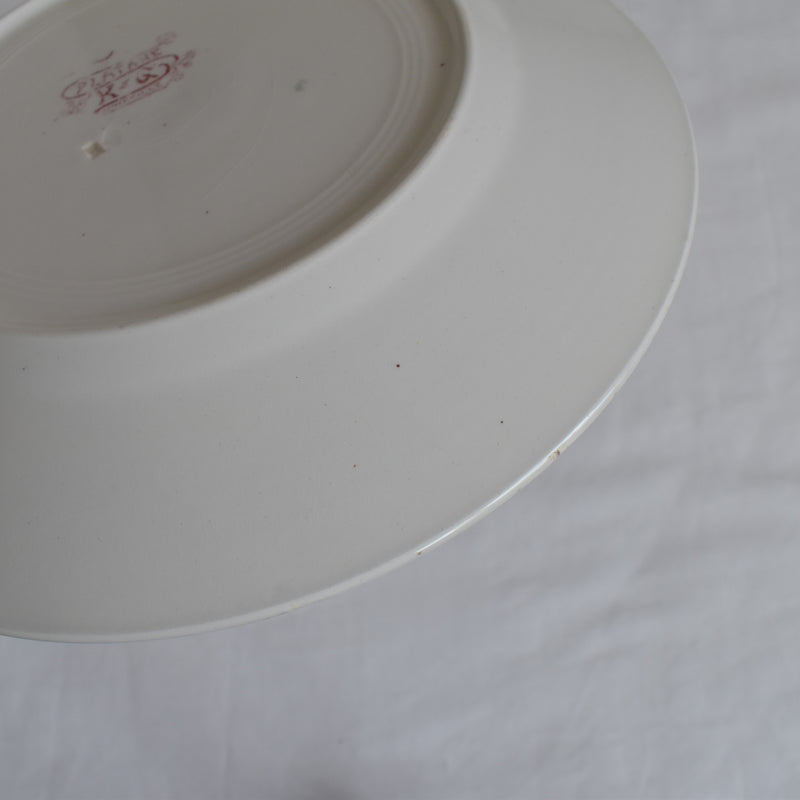 Antique Plate K&G Lunéville Platane H