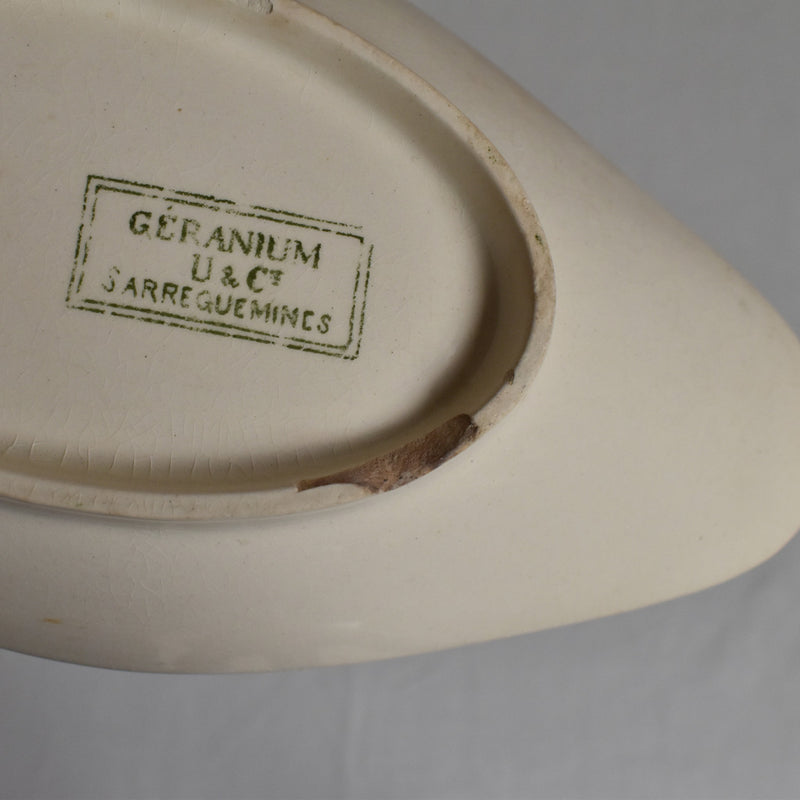 Antique Raviere U&C Sarreguemines Geranium B