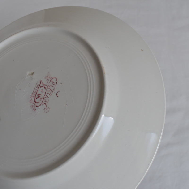 Antique Plate K&G Lunéville Platane H