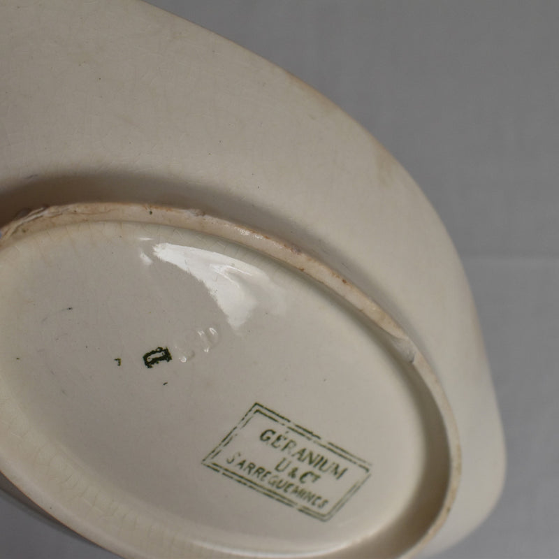 Antique Raviere U&C Sarreguemines Geranium B
